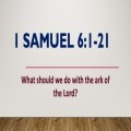 What Should We Do With the Ark of the Lord