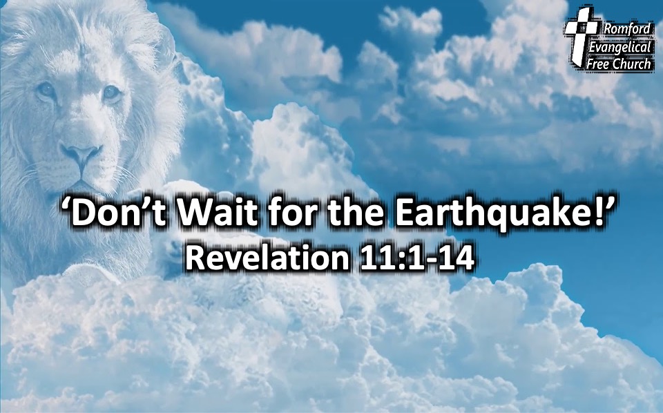 Don't Wait for the Earthquake